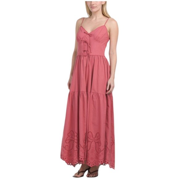 Moon River Dresses & Skirts - MOON RIVER Sleeveless Eyelet Maxi Dress